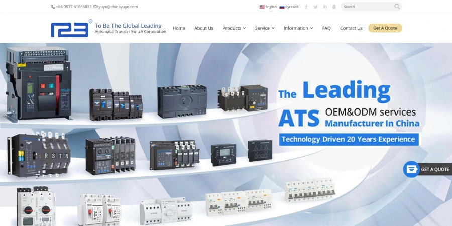 The Screenshot of 123 Electric Website