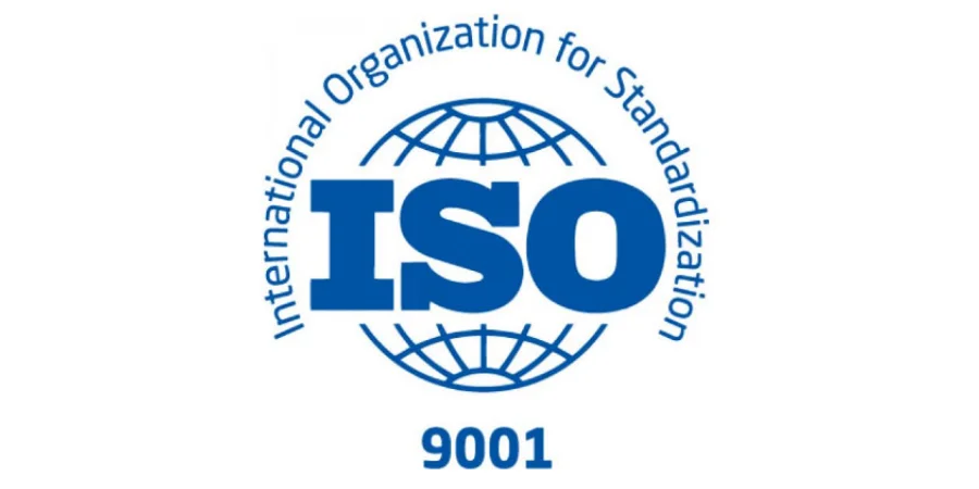 A circular logo featuring the text